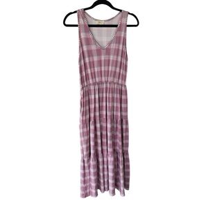 Plaid Pink Sleeveless Dress boutique